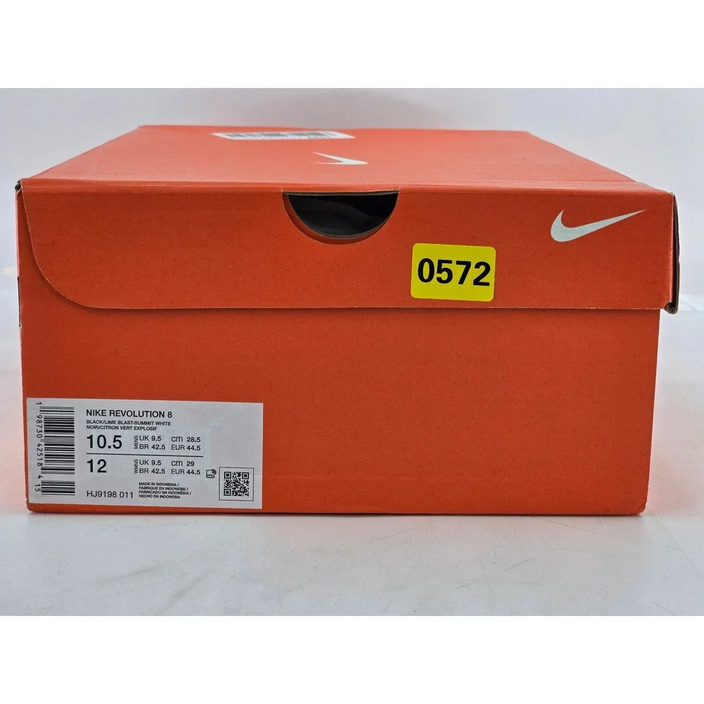Nike Revolution 8 Running Shoes Mens 10.5 Black HJ9198-002 - Good